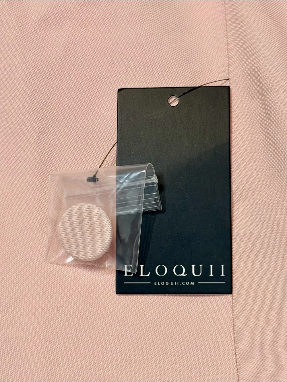 NWT! Eloquii Crystal Pink Long Tailored Two-Button Vest. Size 28.
